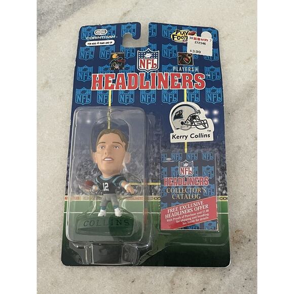 1996 NFL Kerry Collins Carolina Panthers Corinthian Headliner New In Package - Picture 1 of 3